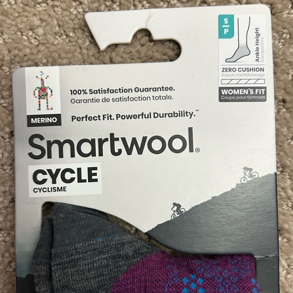 NWT Smartwool Women’s Bike/Run/Athletic Sock - Picture 3 of 4